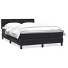 vidaXL fekete b&aacute;rsony rug&oacute;s &aacute;gy matraccal 160x210 cm