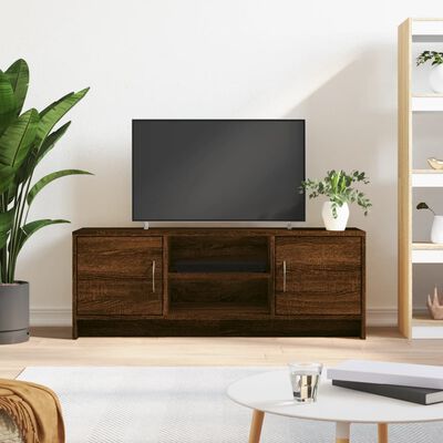 vidaXL barna tölgy színű szerelt fa TV-szekrény 102x30x37,5 cm