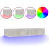 vidaXL betonsz&uuml;rke TV-szekr&eacute;ny LED-l&aacute;mp&aacute;kkal 90 x 35 x 15,5 cm