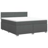 vidaXL Boxspring &aacute;gy matraccal S&ouml;t&eacute;tsz&uuml;rke 140 x 190 cm Sz&ouml;vet