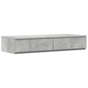 vidaXL &Aacute;gyfi&oacute;kok Beton Sz&uuml;rke 100 x 36,5 x 16,5 cm Szerelt Fa