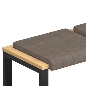 vidaXL Padp&aacute;rna 2 db Műbőr Sz&uuml;rke M&eacute;ret: 35 cm m&eacute;ly