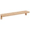 vidaXL Fali akaszt&oacute;s r&aacute;cs Term&eacute;szetes 62 x 10 x 12,5 cm Massz&iacute;v di&oacute;fa