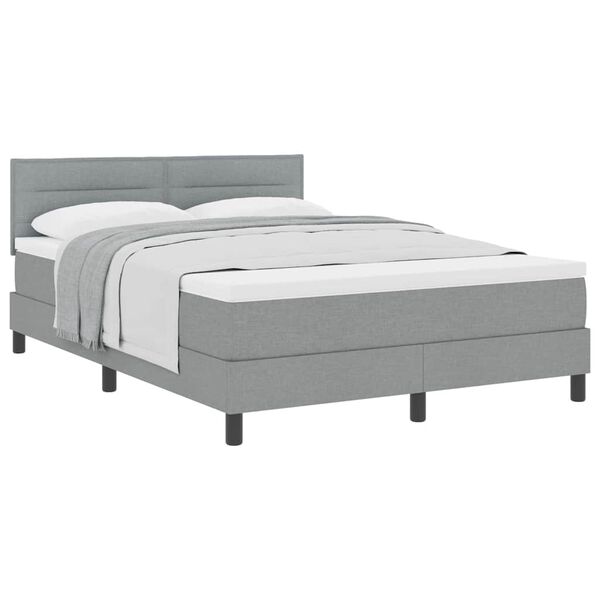 vidaXL Boxspring &aacute;gy matraccal Vil&aacute;gossz&uuml;rke 140 x 190 cm sz&ouml;vet