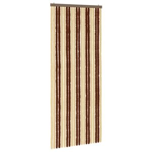 vidaXL Rovar F&uuml;gg&ouml;ny Chenille Barna &eacute;s B&eacute;zs 90 x 220 cm 100% PP
