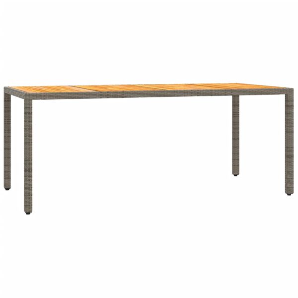 vidaXL 7 r&eacute;szes sz&uuml;rke polyrattan kerti &eacute;tkezőgarnit&uacute;ra p&aacute;rn&aacute;val