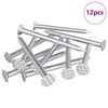 vidaXL Szegek Fa sz&aacute;m&aacute;ra 12 db Ez&uuml;st &Oslash; 3 x 15 mm F&eacute;m