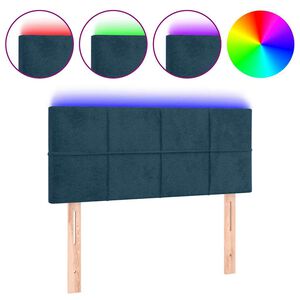 vidaXL s&ouml;t&eacute;tk&eacute;k b&aacute;rsony LED-es fejt&aacute;mla 80 x 5 x 78/88 cm