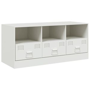 vidaXL feh&eacute;r ac&eacute;l TV-szekr&eacute;ny 99 x 39 x 44 cm