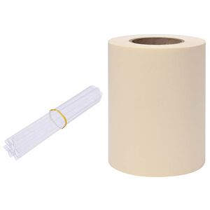 vidaXL kr&eacute;msz&iacute;nű PVC betekint&eacute;st g&aacute;tl&oacute; szalag 35x0,19 m