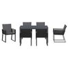 vidaXL Kert &eacute;tkező szett 7 pcs Antracit polirattan