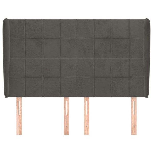 vidaXL s&ouml;t&eacute;tsz&uuml;rke b&aacute;rsony fejt&aacute;mla sz&aacute;rnyakkal 147 x 23 x 118/128 cm