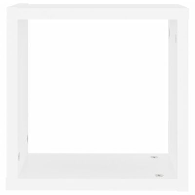 vidaXL 2 db fehér fali kockapolc 30 x 15 x 30 cm