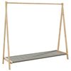 vidaXL bambusz ruha&aacute;llv&aacute;ny polcokkal 106 x 34 x 102 cm