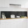 vidaXL Konyhai splashback 2 pcs Fekete 100 x 40 cm edzett &uuml;veg