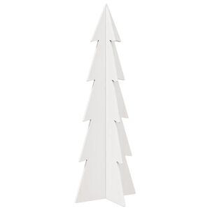 vidaXL feh&eacute;r t&ouml;m&ouml;r fenyőfa kar&aacute;csonyfa-dekor&aacute;ci&oacute; 112 cm