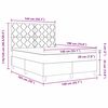 vidaXL LED Box Spring &Aacute;gy matracmal Fekete 140 x 190 cm sz&ouml;vet