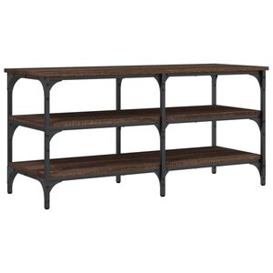 vidaXL barna t&ouml;lgy sz&iacute;nű szerelt fa cipőt&aacute;rol&oacute; pad 100 x 38,5 x 49 cm