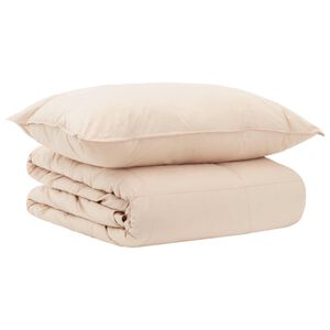 vidaXL Takar&oacute; szett 2 db 135 x 200 cm T&eacute;li 350 gsm B&eacute;zs