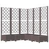 vidaXL barna polipropil&eacute;n r&aacute;csos kerti &uuml;ltetől&aacute;da 120 x 120 x 121,5 cm