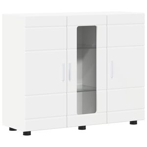 vidaXL F&aacute;b&oacute;l K&eacute;sz&uuml;lt Szekr&eacute;ny Feh&eacute;r 88,5 x 30,5 x 73 cm Faanyag