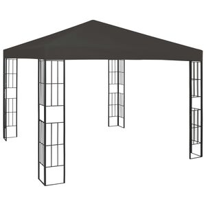 vidaXL antracitsz&uuml;rke pavilon 3 x 3 m