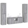 vidaXL F&uuml;rdőszoba b&uacute;tor szett 5 db Sz&uuml;rke Sonoma 33 x 34,5 x 160 cm