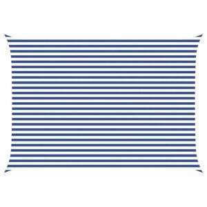 vidaXL Napernyő vitorla K&eacute;k &eacute;s Feh&eacute;r 5 &times; 3,5 m 100% poli&eacute;szter oxford