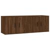 vidaXL 2 db barna t&ouml;lgy sz&iacute;nű fali TV-szekr&eacute;ny 57x34,5x40 cm