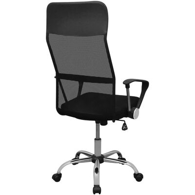 vidaXL fél PU irodai szék 61,5 x 60 cm fekete
