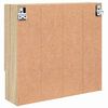 vidaXL Tükörszekrény tárolóval sonoma tölgy 59 x 17 x 55 cm Faanyag