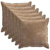 vidaXL P&aacute;rna huzat 6 db HOUTEN Barna 65 x 65 cm Chenille Sz&ouml;vet