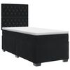 vidaXL Boxspring &aacute;gy matraccal fejt&aacute;ml&aacute;val Fekete 80 x 200 cm B&aacute;rsony