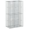 vidaXL Gabion emelt &aacute;gy 90 x 50 x 150 cm Horganyzott Ac&eacute;l Ez&uuml;st