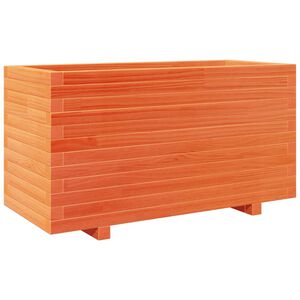 vidaXL viaszbarna t&ouml;m&ouml;r fenyőfa kerti vir&aacute;gtart&oacute; 90 x 40 x 49,5 cm