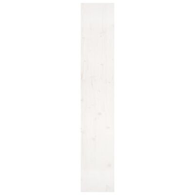 vidaXL fehér tömör fenyőfa könyvszekrény/térelválasztó 80x30x167,4 cm