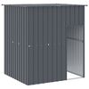 vidaXL antracit horganyzott ac&eacute;l kutyakennel tetővel 165x153x181 cm
