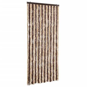 vidaXL b&eacute;zs &eacute;s vil&aacute;gosbarna zsen&iacute;lia rovarf&uuml;gg&ouml;ny 90 x 220 cm