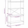 vidaXL K&ouml;nyvespolc Sz&uuml;rke sonoma 80 x 30 x 120 cm Faanyag
