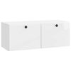 vidaXL Fali TV szekr&eacute;ny 78,5 x 31 x 30 cm Magasf&eacute;nyű Feh&eacute;r Szerelt Fa