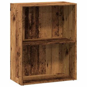 vidaXL antik fa sz&iacute;nű szerelt fa k&ouml;nyvespolc 60 x 30 x 77 cm