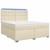 vidaXL Boxspring &aacute;gy matraccal Kr&eacute;msz&iacute;nű 140 x 200 cm Sz&ouml;vet