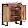 vidaXL Cipőszekr&eacute;ny polcokkal Barna 56 x 35 x 70 cm T&ouml;m&ouml;r ak&aacute;cfa