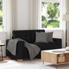 vidaXL fekete sz&ouml;vet loveseat kanap&eacute; 160x77x82 cm