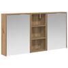 vidaXL F&uuml;rdőszobai Szekr&eacute;ny Szett 3 db 116 x 16 x 62,5 cm Szerelt fa