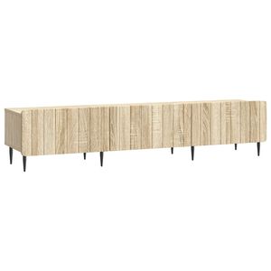 vidaXL TV szekr&eacute;ny fi&oacute;kkal Sonoma T&ouml;lgy 147 x 34,5 x 32 cm Szerelt Fa