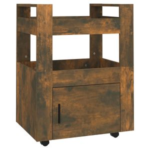 vidaXL f&uuml;st&ouml;s t&ouml;lgy szerelt fa zs&uacute;rkocsi 60 x 45 x 80 cm
