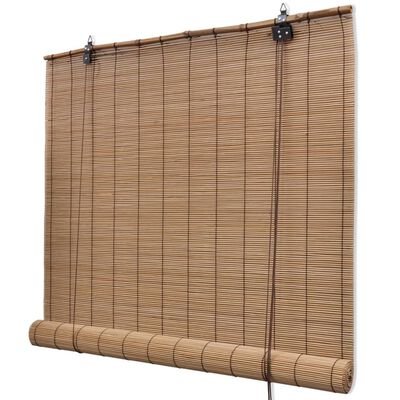 vidaXL 2 db barna bambusz redőny 120 x 220 cm