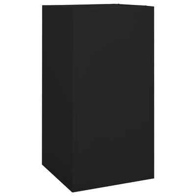 vidaXL fekete acél nyeregszekrény 53 x 53 x 105 cm