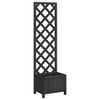 vidaXL fekete vir&aacute;gl&aacute;da r&aacute;ccsal 40 x 30 x 135 cm t&ouml;m&ouml;r fenyőfa